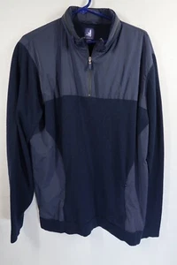 johnnie-O Hooded Sz XL Golf Walking Casual Pullover Blue Long Sleeve Logo - Picture 1 of 8