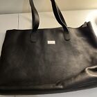 Armani Collezioni Womens Black Cowhide Leather Tote Bag Handbag- Large, Italy
