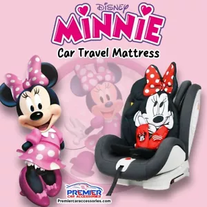 Disney Minnie Mouse Baby Matratzen Set für Autositze, Kinderwagen, Kinderbetten mit Gurten - Bild 1 von 7