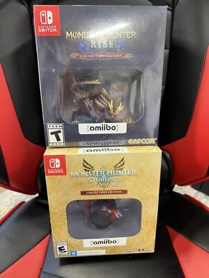Monster Hunter Rise & Stories 2 Wings of Ruin Amiibo Collector's Editions NEW - Image 1 of 4