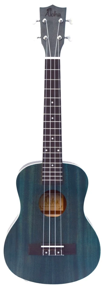 Укулеле Aloha (выберите размер) сапеле синий атлас (бесплатная доставка Канада) - Изображение 1 из 2