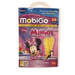 Vtech MobiGo Touch Learning System Game Cartridge Minnie Mouse w/ 5 Learning New - Picture 1 of 4