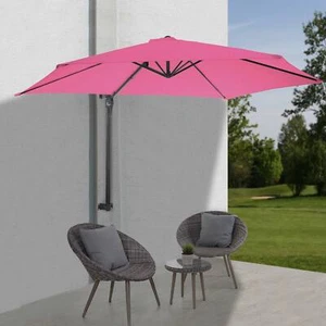 Sonnenschirm Casoria, Wandschirm, 3m neigbar, Polyester Alu/Stahl, pink-rosarot - Bild 1 von 5