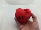 Twisty Heart Puzzle - hefty, sturdy, printed in red ABS, fits in your hand