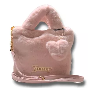 Juicy Couture Dusty Blush Soffice Mini Borsa Tote Rosa TikTok Virale Nuova con etichette - Foto 1 di 10