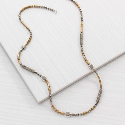 NUEVO CON ETIQUETAS Collar Silpada Plata Esterlina Latón, Labradorita y Cuentas de Pirita *Envío Gratis* Foto 1 de 4