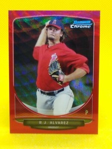 R.J. Alvarez 2013 Bowman Chrome Prospects RED REFRACTOR #BCP170 ***16/25***