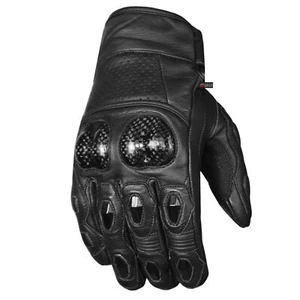 Guantes premium de cuero de vaca para hombre motocicleta crucero carreras callejeras - Imagen 1 de 21