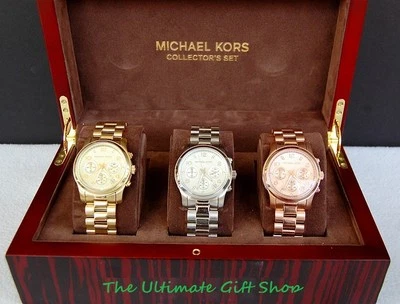 Nuovo Michael Kors Runway Collezione Oro,Oro Rosa,Argento Chrono. Orologio - Immagine 1 di 3