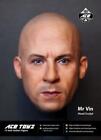 1/6 Vin Diesel Head Sculpt Carving Fit 12"in Action Figure Male Body Collectible