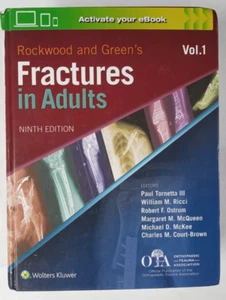 Rockwood and Green's Fractures In Adults Vol.1- 9th Edition Hardcover~ w/eBook - Imagen 1 de 8