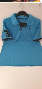 Slim Horse Teal Polyester Polo Shirt Size 3XL B.N.W.T. - Picture 1 of 6