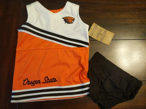 Oregon State Baby Infant Cheerleader Dress Size 18 months with Shorts Cover