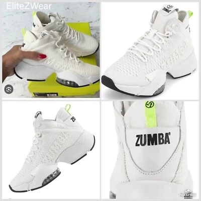 ZUMBA женские туфли высоты верхнего середины верхнего тренажеры кроссовки танец - Zumba`s верхняя линия! - Изображение 1 из 4