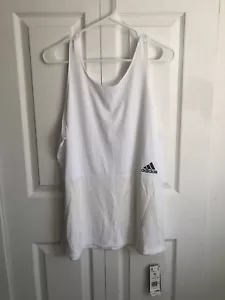 Camiseta sin mangas blanca Adidas x Zoe Saldana AEROREADY acanalada para mujer talla XL GS3923 - Imagen 1 de 5