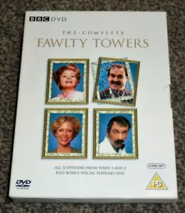 FAWLTY TOWERS : The Complete Series 1 & 2 DVD Boxset (FREE UK P&P) - Foto 1 di 5