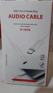 Conector adaptador de auriculares auxiliar de audio para Samsung Galaxy S20 S20 Ultra USB tipo C a 3,5 mm - Imagen 1 de 1