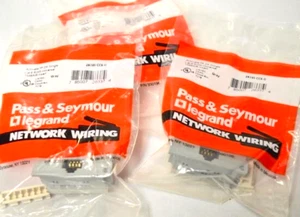 Pass & Seymour Universal Insert 2A145-CC6-G / Cat 6 RJ45 Universal T568A/B inser - Picture 1 of 2