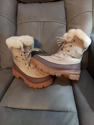 SOREL Women's Tivoli V Parc Waterproof Boot Omega Taupe/Gum Size 10 - Image 1 of 4