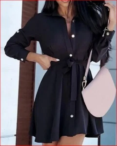 Luftig leichtes Schwarzes Sommer Blusen Kleid Gr. XXXL 44/46 eventuelle 48 - Bild 1 von 4