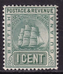 BRITISH GUIANA EDVII SG240, 1c grey-green, MOUNTED MINT. Cat £10. - Picture 1 of 2
