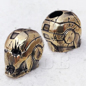 EDC Paracord Bronze Bead Beads Charm IRON MAN #2 Avangers for Knife Lanyard CooB - Picture 1 of 5