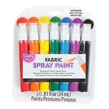 Tulip Permanent Fabric Spray Paint, 0.81 Fl Oz (Pack of 7), Rainbow, Nontoxic,
