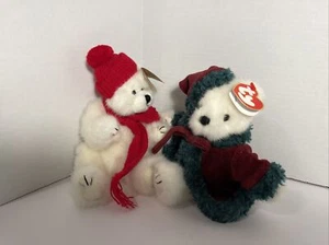 TY Beanie Baby Peppermint & Klause Set Of 2. Attic Treasures Pre-Owned - Picture 1 of 3