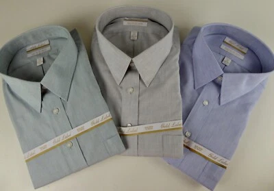 Roundtree & Yorke Gold Label Non Iron EZ Wash Poplin Dress Shirt $75 NWT 3 Color - Image 1 of 2