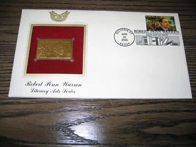 2005 Robert Penn Warren Literary Art Series Replica Gold Golden Cover Stamp - Image 1 of 3