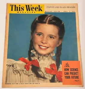 This Week Magazine Section ~ How Science Can Predict Future ~ April 8, 1945 - Picture 1 of 2