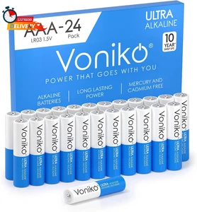 Voniko - Premium Grade AAA Batterien - 24er Pack - Alkaline Triple a Batterie - Ult - Bild 1 von 6