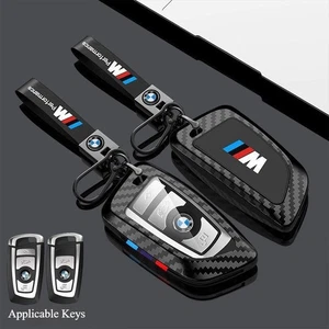 Metal Zinc Alloy Car Remote Key Fob Case Cover Holder For BMW Series 2 3 4 5 6 7 - Imagen 1 de 14