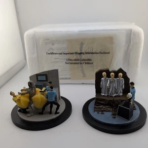 Hawthorne Village Star Trek The Menagere & Man Trap Dioramen mit Echtheitszertifikat - Bild 1 von 5