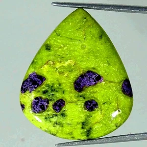 Piedra preciosa suelta cabujón pera atlasita natural 25,20 quilates 25x29x5 mm - Imagen 1 de 5