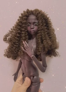 Pelucas de muñeca BJD peluca larga rizada pelo afro para 1/4 Popovy hermana búho Peewit Tawny - Imagen 1 de 8