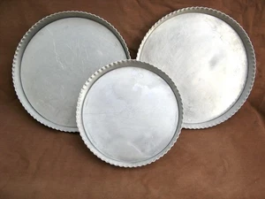 Quiche tin, flan ring, with loose base, crimped edges 26 or 21 cms Pies, tarts - Picture 1 of 3