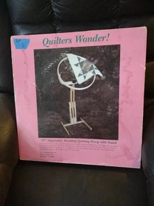 Quilters wonder 18"adjutable, rotating, quiling hoop with stand new - Picture 1 of 6
