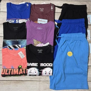 Boys Lot Of Clothes Size 16. NWT! 6 Short Sleeve Shirts, 3 Pairs Of Shorts, - Picture 1 of 24