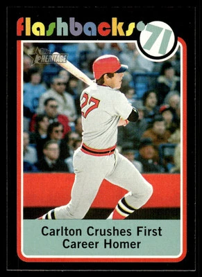 2020 Topps Heritage BF-9 Carlton First Career Homer Flashback '71 Boston Red Sox - Image 1 of 2