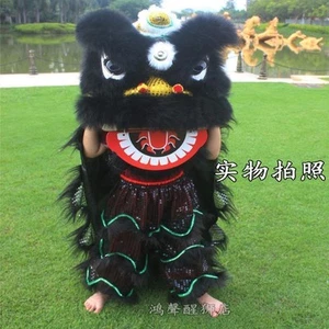 舞狮 Children's lion costume Chinese folk lion dance student mascot costume - Picture 1 of 14