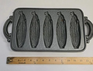 Vintage 1984 John Wright Gusseisen Maisbrot Stab Pfanne Cornhuskers Form USA - Bild 1 von 5