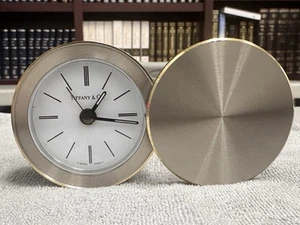 Antico Orologio da Viaggio Tiffany & Co. con Sveglia - Acciaio Quarzo Svizzero - Foto 1 di 22