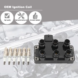 Paquete de 6 bujías de encendido con juego de cables para Ford Mustang Ranger 4,0 L V6 - Imagen 1 de 12