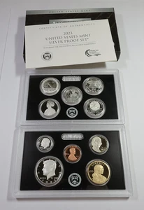 2023 S US Mint Silver Proof 10 Coin Set with Box & COA #55434W - Picture 1 of 7