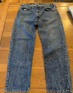 Vintage Levi’s 505 Straight Fit Orange Tab Acid Wash Jeansl (Fit 34x 29) No Tags - Picture 1 of 11