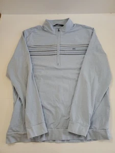 Travis Mathew Size XL Light Blue 1/2 Zip Mock Neck Golf Pullover - Picture 1 of 11