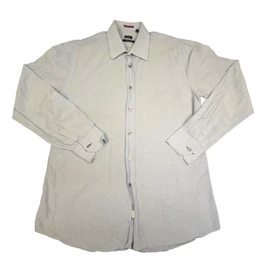 Paul Smith Shirt Men LARGE Blue Slim fit Long Sleeve Button Up collared Size L - image 1 of 4