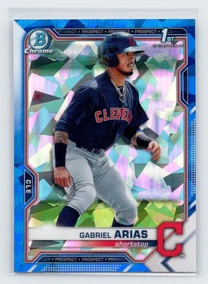 2021 Bowman Sapphire - Gabriel Arias #BCP-89 (RC) Refractor Cleveland Guardians - Image 1 of 2