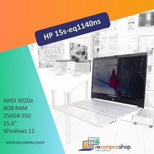Portátil HP 15s-eq1140ns - AMD 3020e - 8GB - 256GB SSD - 15,6" - Windows 11 - Imagen 1 de 9